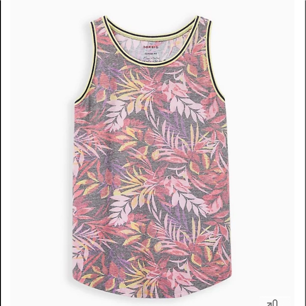 Nwt Torrid size 4 soft leaves Ringer Tank